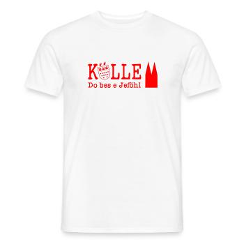 Kölle es e Jeföhl Dom Karneval Köln Kölner - Männer T-Shirt - Weiß - Vorne - AI Model Male 178 dark (178cm)