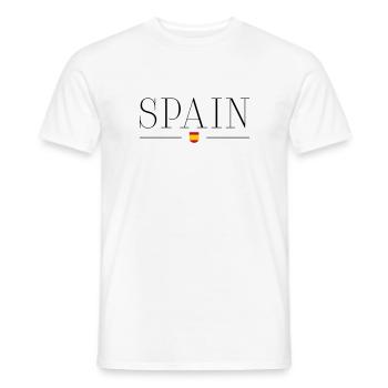 Spain - Men's T-Shirt - white - Front - AI Model Male 178 dark (178cm)