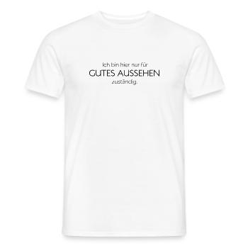 Gutes Aussehen - Männer T-Shirt - Weiß - Vorne - AI Model Male 178 dark (178cm)