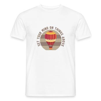 Heißluftballon & Ballon Fahrer Geschenk - Männer T-Shirt - Weiß - Vorne - AI Model Male 178 dark (178cm)