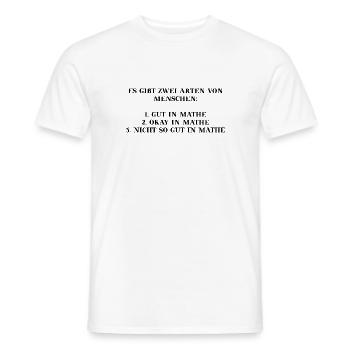 Mathe lustig witzig Geschenkidee Sarkasmus Humor - Männer T-Shirt - Weiß - Vorne - AI Model Male 178 dark (178cm)