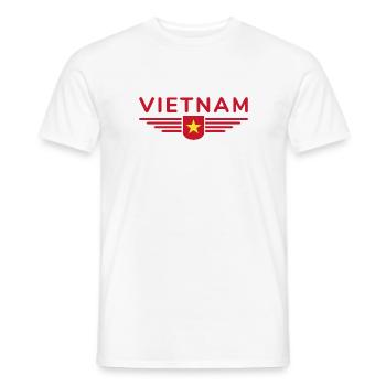 Fan du Vietnam, Tenue T Shirt Design - T-shirt homme - blanc - Devant - AI Model Male 178 dark (178cm)