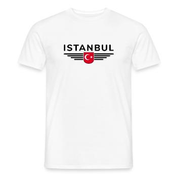Turkey Ankara Türkiye Istanbul T Shirt Design - Men's T-Shirt - white - Front - AI Model Male 178 dark (178cm)