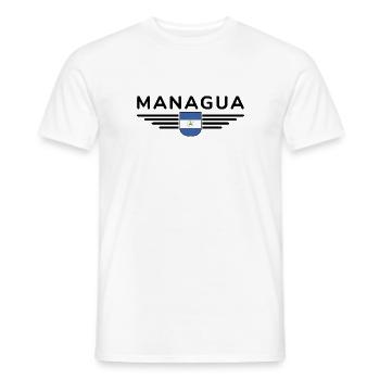 Nicaragua Managua T-Shirt Design - T-shirt homme - blanc - Devant - AI Model Male 178 dark (178cm)