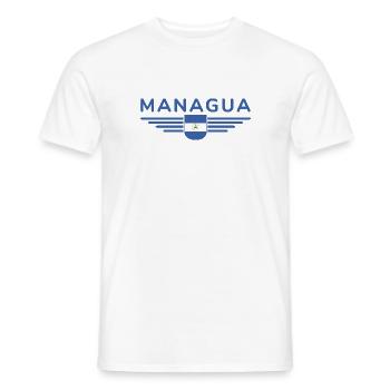 Nicaragua Managua T-Shirt Design - T-shirt homme - blanc - Devant - AI Model Male 178 dark (178cm)