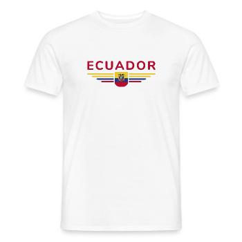 Ecuador Fans T-Shirt Design - Männer T-Shirt - Weiß - Vorne - AI Model Male 178 dark (178cm)