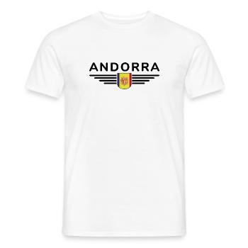 Andorra Fans T-Shirt Design - Männer T-Shirt - Weiß - Vorne - AI Model Male 178 dark (178cm)