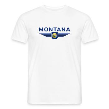 Montana Fan T-Shirt – Parfait pour les fans ! - T-shirt homme - blanc - Devant - AI Model Male 178 dark (178cm)