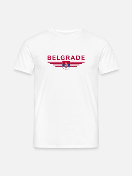 Belgrad T-Shirt – Für Fans der Hauptstadt - Männer T-Shirt - Weiß