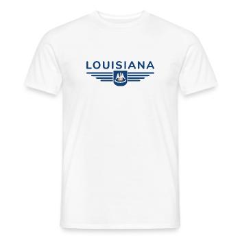T-shirt de fan de Louisiane – Parfait pour les fans ! - T-shirt homme - blanc - Devant - AI Model Male 178 dark (178cm)