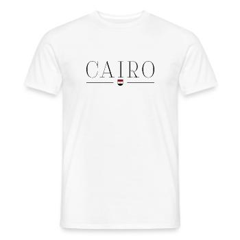 Cairo T-Shirt Outfit Design - T-shirt homme - blanc - Devant - AI Model Male 178 dark (178cm)