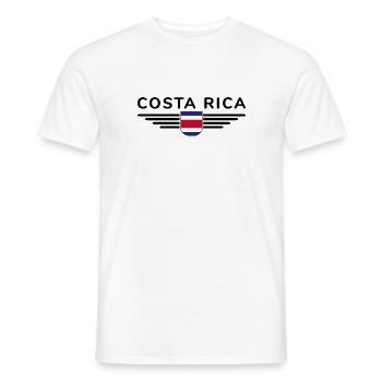 Costa Rica T-Shirt – Pura Vida Style - Men's T-Shirt - white - Front - AI Model Male 178 dark (178cm)