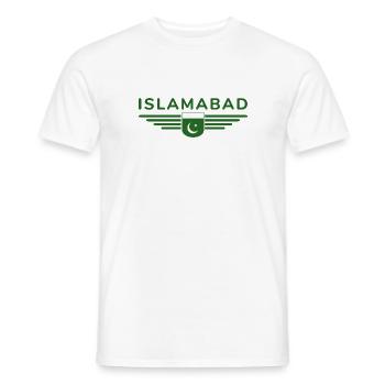 Islamabad Design – Capital City Style - Men's T-Shirt - white - Front - AI Model Male 178 dark (178cm)