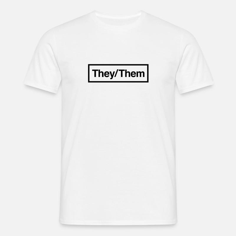 They/Them - Men's T-Shirt - white