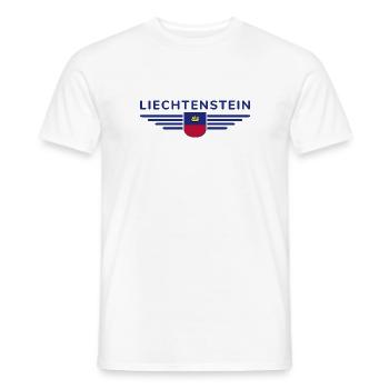 Conception de t-shirt Liechtenstein pour les fans - T-shirt homme - blanc - Devant - AI Model Male 178 dark (178cm)