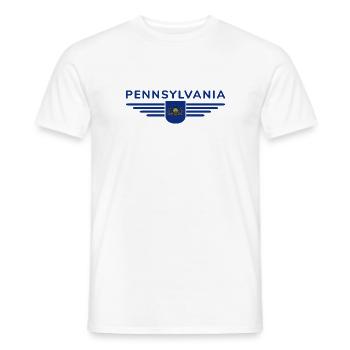 Pennsylvania Fan T-Shirt – Perfekt für Fans - Männer T-Shirt - Weiß - Vorne - AI Model Male 178 dark (178cm)