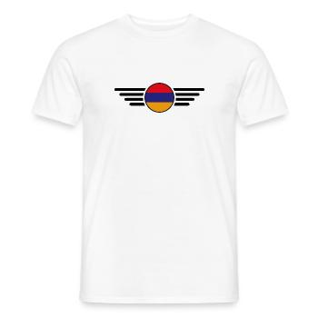 Armenisches Stil Design T-Shirt - Männer T-Shirt - Weiß - Vorne - AI Model Male 178 dark (178cm)