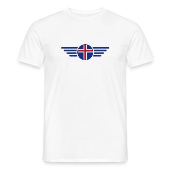 T-shirt design de style islandais - T-shirt homme - blanc - Devant - AI Model Male 178 dark (178cm)