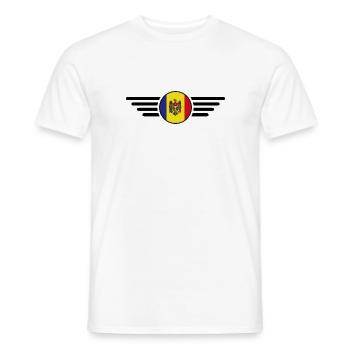T-shirt design de style Moldavie - T-shirt homme - blanc - Devant - AI Model Male 178 dark (178cm)