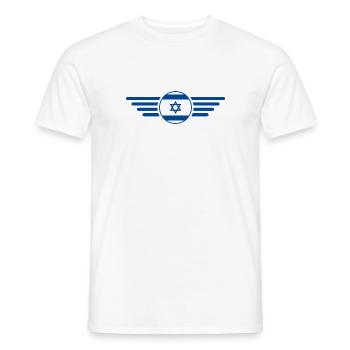 I Love Israel Elegance Style Design T-Shirt - Men's T-Shirt - white - Front - AI Model Male 178 dark (178cm)