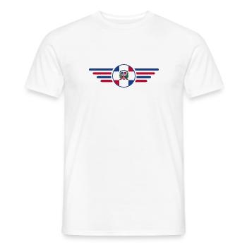 Ich liebe Dominikanische Republik Design T-Shirt - Männer T-Shirt - Weiß - Vorne - AI Model Male 178 dark (178cm)