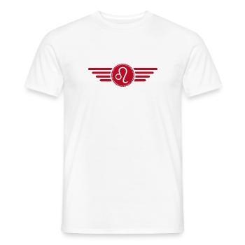 Sternzeichen Löwe, exklusives T-Shirt Design - Männer T-Shirt - Weiß - Vorne - AI Model Male 178 dark (178cm)