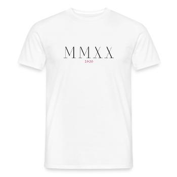 Römische Zahl Geburtsjahr Made in 2020 - Männer T-Shirt - Weiß - Vorne - AI Model Male 178 dark (178cm)