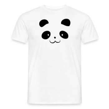 Panda Head - T-shirt homme - blanc - Devant - AI Model Male 178 dark (178cm)