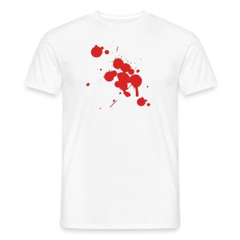 Bloody Bloody Shirt - Männer T-Shirt - Weiß - Vorne - AI Model Male 178 dark (178cm)