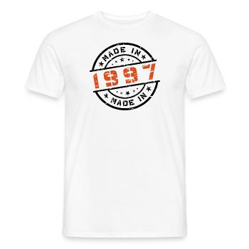 Année de naissance Anniversaire Né en - Fabriqué en 1997 - T-shirt homme - blanc - Devant - AI Model Male 178 dark (178cm)