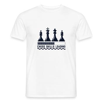 Lusitger Schachspieler Spruch I Schach - Männer T-Shirt - Weiß - Vorne - AI Model Male 178 dark (178cm)
