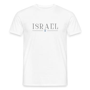 I love Israel - Men's T-Shirt - white - Front - AI Model Male 178 dark (178cm)
