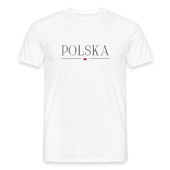 Polen - Männer T-Shirt - Weiß - Vorne - AI Model Male 178 dark (178cm)