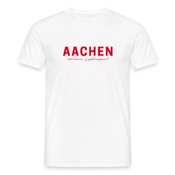 Aachen T-Shirt – Perfect for Fans & Lovers - Men's T-Shirt - white - Front - AI Model Male 178 dark (178cm)