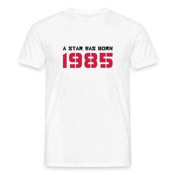 Geburtsjahr Geburtstag Born In - Made in 1985 - Männer T-Shirt - Weiß - Vorne - AI Model Male 178 dark (178cm)