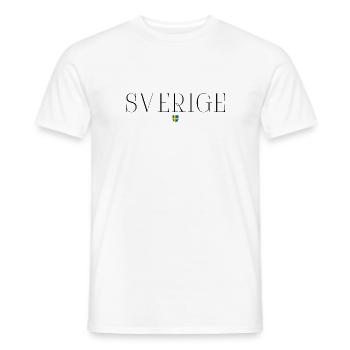 Suède - T-shirt homme - blanc - Devant - AI Model Male 178 dark (178cm)