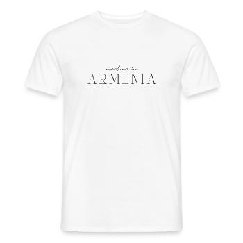 Armenien T-Shirt: Kultur, Geschichte - Männer T-Shirt - Weiß - Vorne - AI Model Male 178 dark (178cm)