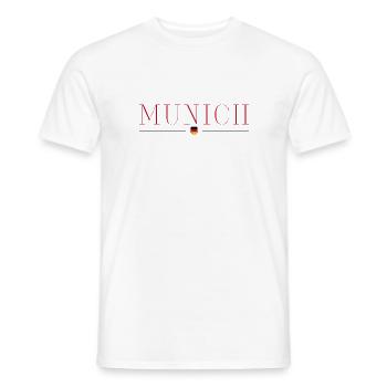 Munich, Allemagne Style Design T-Shirt - T-shirt homme - blanc - Devant - AI Model Male 178 dark (178cm)