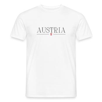 Autriche - T-shirt homme - blanc - Devant - AI Model Male 178 dark (178cm)