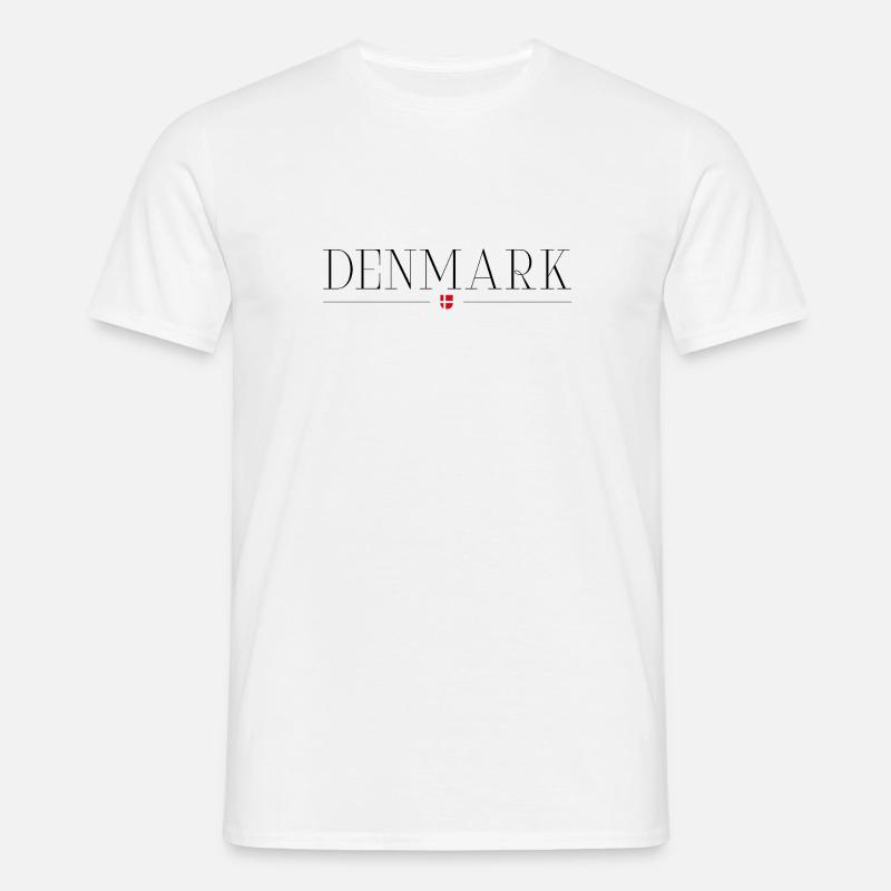 Dänemark - Männer T-Shirt - Weiß