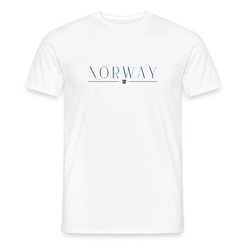 I love Norway - Men's T-Shirt - white - Front - AI Model Male 178 dark (178cm)