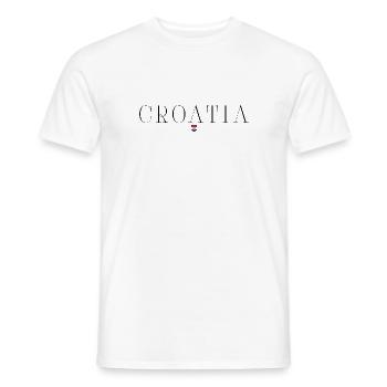 I love Croatia - Men's T-Shirt - white - Front - AI Model Male 178 dark (178cm)