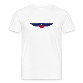 Liechtenstein T-Shirt Design für Fans - Männer T-Shirt - Weiß - Vorne - AI Model Male 178 dark (178cm)