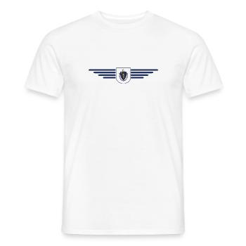 Massachusetts Fan T-Shirt – Stylish & Unique - Men's T-Shirt - white - Front - AI Model Male 178 dark (178cm)