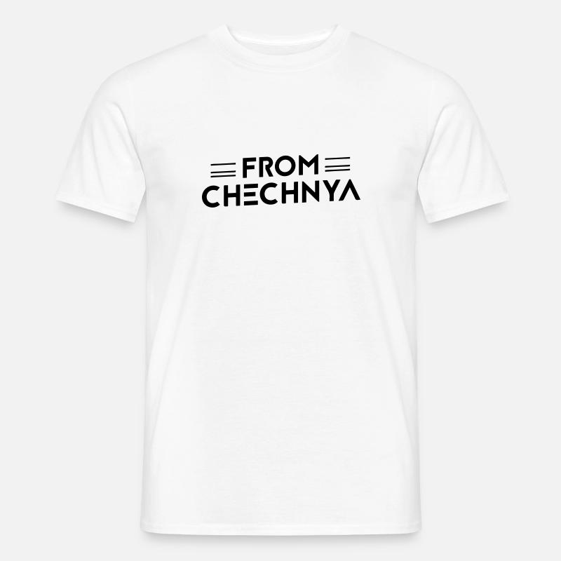 From Chechnya - Männer T-Shirt - Weiß