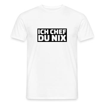 Chef - Männer T-Shirt - Weiß - Vorne - AI Model Male 178 dark (178cm)