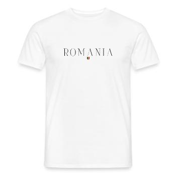 I love Romania - Men's T-Shirt - white - Front - AI Model Male 178 dark (178cm)