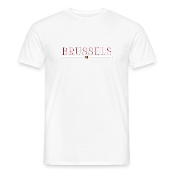 Brussels, Belgium Elegance T-Shirt - Men's T-Shirt - white - Front - AI Model Male 178 dark (178cm)