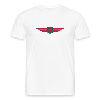 Bangladesh Design – Pride & Culture - Men's T-Shirt - white - Front - AI Model Male 178 dark (178cm)