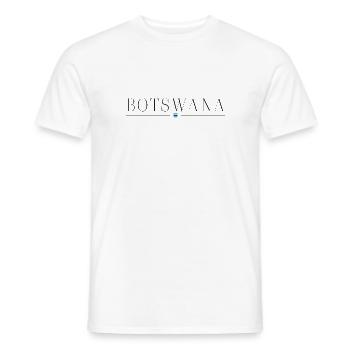 J’aime le Botswana - T-shirt homme - blanc - Devant - AI Model Male 178 dark (178cm)